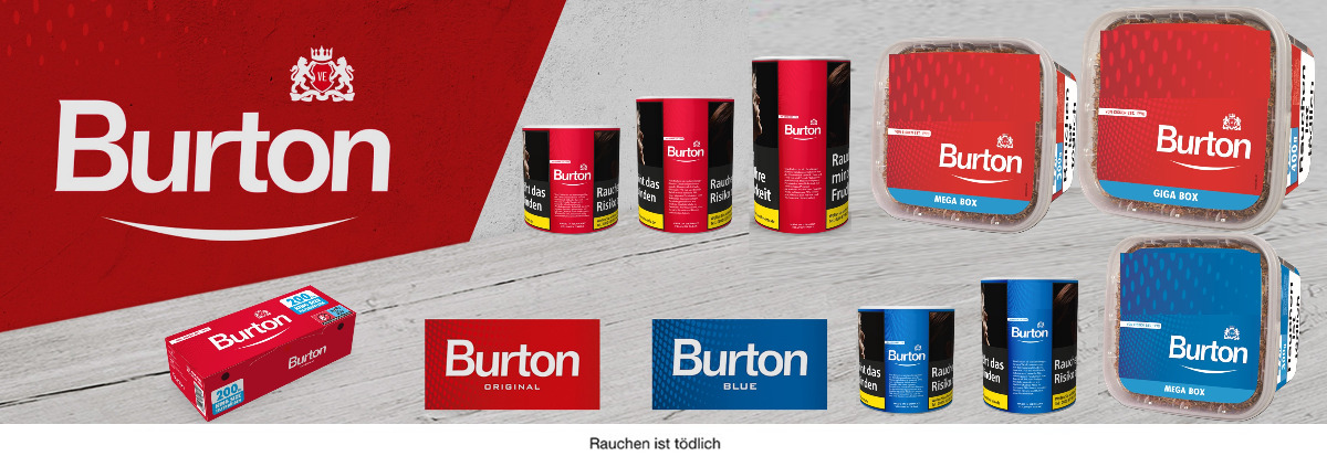 Banner-Burton-Volumentabak-mit-Burton-Huelsen