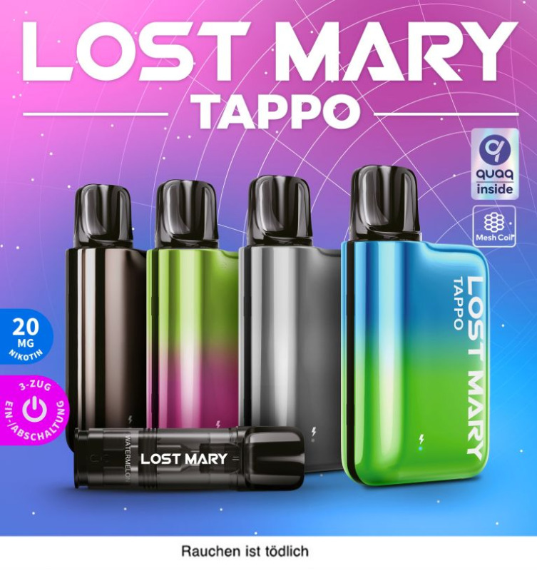 Banner-Lost-Mary-Tappo-Device-mit-Pods-Mobil