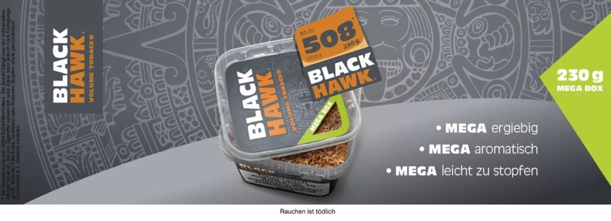 Banner_Black_Hawk_Tabak_Mega_Box_230g_Eimer_VOLUMENTABAK_20.02.2022