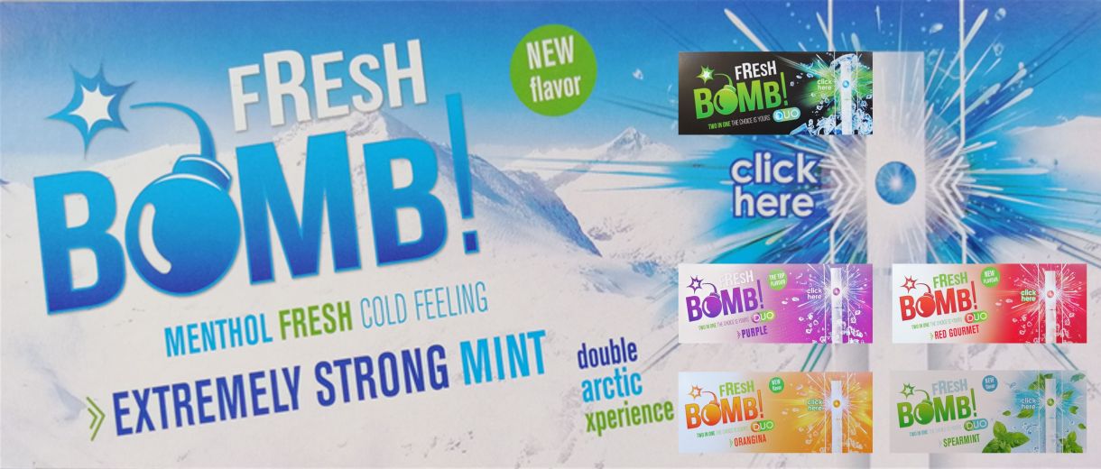 Fresh Bomb Hülsen Mix mit allen Sorten und Stopfer von sunmondo, 12,90 €