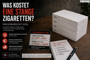Was kostet eine Stange Zigaretten 2026? Alle Marken & Preise im Überblick