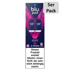 blu pods Einweg Grape Ice 18mg/ml Nikotin - 5er Pack - Stück je 6.50 €