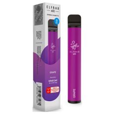 Packung Elfbar 600 Einweg E-Zigarette Grape nikotinfrei. Lila Gerät mit weißem Elfbar Logo.