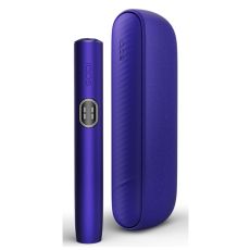 Tabakerhitzer IQOS Iluma i Electric Purple. Lila Gerät mit schwarzem Bottom und lila Holder.