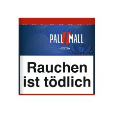 Dose Tabak Pall Mall Rot XL. Blaue Dose mit rotem Pausezeichen und weißer Pall Mall Aufschrift.