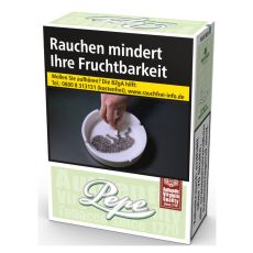 Schachtel Pepe Bright Green XXL. Hell-grüne Packung mit weißem Pepe Logo und Warnhinweis.