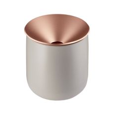 Aschenbecher IQOS Original Keramik in Weiss mit goldenem Deckel.