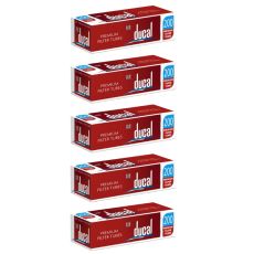 Gebinde Ducal 200 Zigarettenhülsen 1000 Stück. 5 Packungen mit je 200 Stück Filterhülsen Ducal 200.