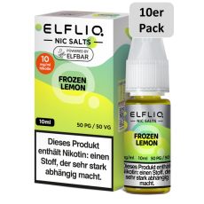 Elfbar Elfliq Nic Salt Liquid Frozen Lemon 10mg Nikotin 10ml - 10er Pack