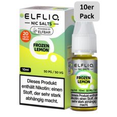 Elfbar Elfliq Nic Salt Liquid Frozen Lemon 20mg Nikotin 10ml - 10er Pack