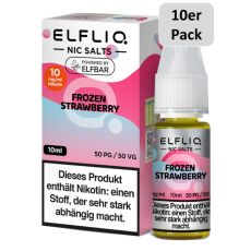 Elfbar Elfliq Nic Salt Liquid Frozen Strawberry 10mg Nikotin 10ml - 10er Pack