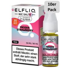 Elfbar Elfliq Nic Salt Liquid Frozen Strawberry 20mg Nikotin 10ml - 10er Pack