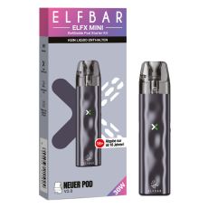 Elfbar Elfx Mini E-Zigarette Refillable Kit Grey