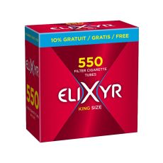 Packung Elixyr Hülsen. Rote Packung mit weißer Elixyr Aufschrift und gelber 550.