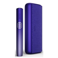 Tabakerhitzer IQOS Iluma i Prime Electric Purple. Lila Gerät mit schwarzem Bottom und Lila Holder.
