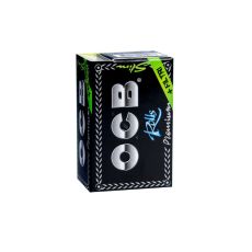 Packung OCB Zigrettenpapier Rolls Slim. Schwarzes Päckchen mit silberner OCB und blauer Rolls Aufschrift.