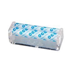 OCB Zigarettenroller Cristal. Blau-weiße Rollen mit einem durchsichtigen Plastikrahmen.