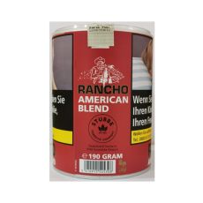 Dose Rancho Tabak American Blend Rot. Rote Dose mit Rancho Logo und Reiter.