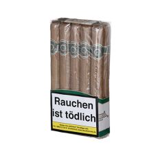 Packung Reposado 96 Zigarre Churchill Connecticut. Durchsichtige Packung mit 10 braunen Zigarren.