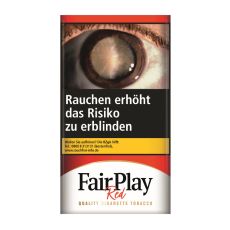 Pouch Feinschnitt-Tabak Fair Play Red. Weiß-rote Packung mit Fair Play Logo und Red Aufschrift.