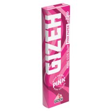 Packung Blättchen Gizeh All Pink King Size. Pink gemustertes Heft mit weißer Gizeh Auschrift.