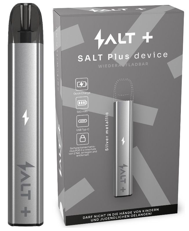 Salt Plus Device Kit Silver Metalic