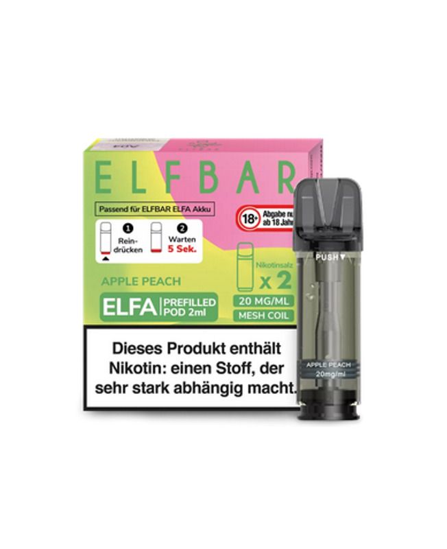 aral elfbar pods preis ELFA Leerpod | 1.1 Ohm | Refillable Pod | 2er Pack main image 0