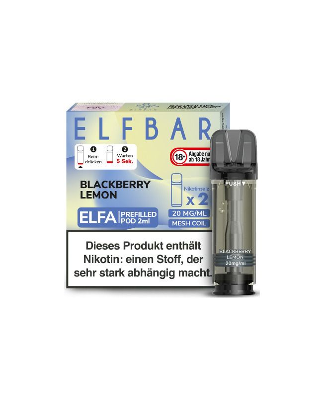 wie lange hält ein pod von elfbar Elfbar Elfa Pods Blackberry Lemon online kaufen
