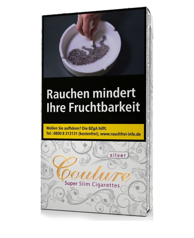 cigarette couture Couture Zigaretten Super Slim Silver online kaufen