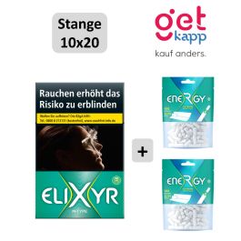 Elixyr+ Plus green Menthol XXL Aktionspaket - Menthol Zigaretten