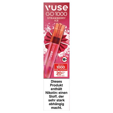 vuse go strawberry ice 700 Vuse GO 1000 – Strawberry Ice – 20mg/ml