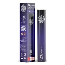 187 Strassenbande E-Zigarette Pod Device Night. Lila-schwarzes Gerät in Pen-Optik mit lila Verpackung.