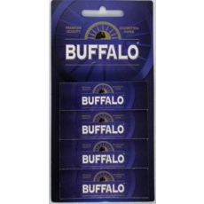 Packung Buffalo Zigarettenpapier 4x50 Blatt Heft. Packung mit je 4 x 50 Blättchen Buffalo Zigarettenpapier zum Drehen.