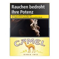 Schachtel Camel Zigaretten gelb / yellow XL mit einem Packungsinhalt von 24 Filterzigaretten. Camel Zigaretten gelb /  yellow XL Stange mit 8 Packungen.