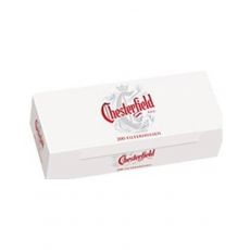 Packung Chesterfield rot / red 200 Zigarettenhülsen mit einem Packungsinhalt von 200 Stück Filterhülsen Chesterfield rot / red 200.