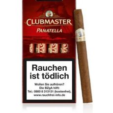 Packung Clubmaster Zigarren Panatella Red/Rot Tubes No. 236 4 Stück. Clubmaster Zigarren Panatella rot/red in Metallröhren 4 Stück in der Schachtel.