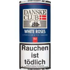 Pouch Danske Club Pfeifentabak White Roses 50g. Tabak für die Pfeife Danske Club white-roses im 50g Päckchen.