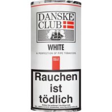 Pouch Danske Club Pfeifentabak White/Weiss 50g. Tabak für die Pfeife Danske Club white/weiss im 50g Päckchen.