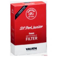 Schachtel Dr. Perl junior Jubig Filter 100 Stück in der Packung für die Pfeife. Packung 100 Stück Dr. Perl junior Jubig Pfeifenfilter / Aktivkohlefilter.