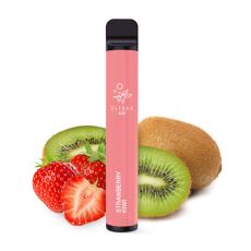Einweg E-Zigaretten Elfbar 600 Strawberry Kiwi. Rosa Gerät mit Erdbeeren und Kiwis.