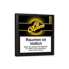 Schachtel Al Capone Filter Zigarillos mit 10 Stück Filterzigarillos. Al Capone Filter Zigarillos 10 Stück in der Packung.