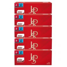 Gebinde John Player Special Zigarettenhülsen 200 rot / red Hülsen 1000 Stück. 5 Packungen mit je 200 Stück Filterhülsen JPS rot / red 200.