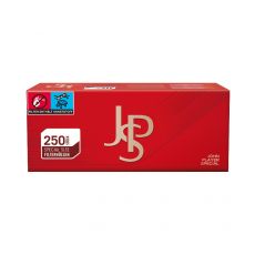 Packung JPS Zigarettenhülsen rot / red 250 Special Size Hülsen mit einem Packungsinhalt von 250 Stück Filterhülsen John Player Special rot / red.