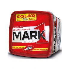Eimer Mark Adams No. 1 Tabak Classic Blend rot/red XXXL-BOX Volumentabak 400g. Mark Adams No. 1 Classic Blend rot/red Eimer 400g Tabak zum Stopfen.