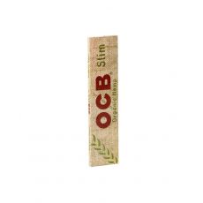 Heft OCB Zigarettenpapier Organic Hemp Slim 32 Blatt . Packung mit 32 Blättchen OCB Organic Hemp Slim Zigarettenpapier zum Drehen.
