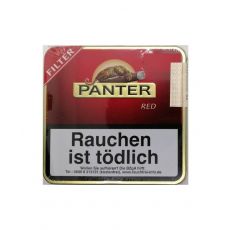 Dose Panter Filterzigarillos red/rot mit 20 Stück Zigarillos. Panter red /rot Zigarillos mit Filter in der Blechdose.