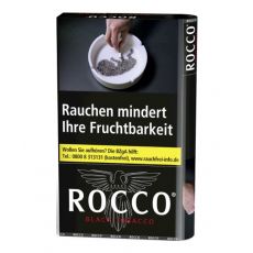 Pouch Rocco Tabak black/schwarz Zware Feinschnitt-Tabak 38g. Rocco Tabak schwarz/black Zware 38g Päckchen Tabak zum Drehen.