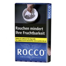 Pouch RoccoTabak Original Halfzware blue/blau Feinschnitt-Tabak 38g. Rocco Tabak Original Halfzware blau/blue 38g Päckchen Tabak zum Drehen.