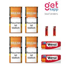Break Tabak Orange 100g Dose Sparset Extra Hülsen