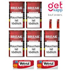 Break Tabak Rot 65g Dose Sparset L Extra Hülsen